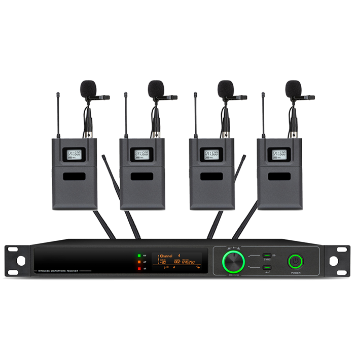 BK-8674  一拖四無線頭戴（領夾）