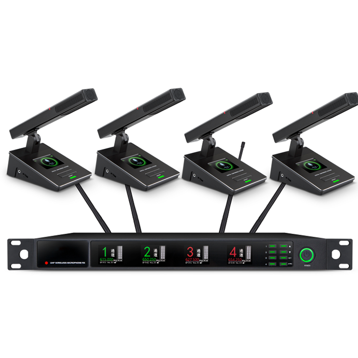 BK-9734  U段一拖四無線會議（方管）