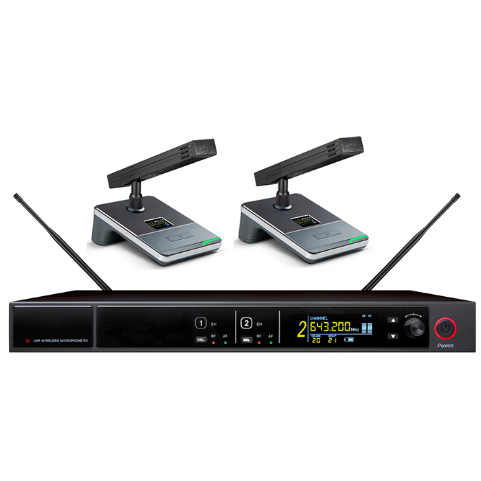 BK-8912  UHF一拖二無(wú)線會(huì)議（方管）