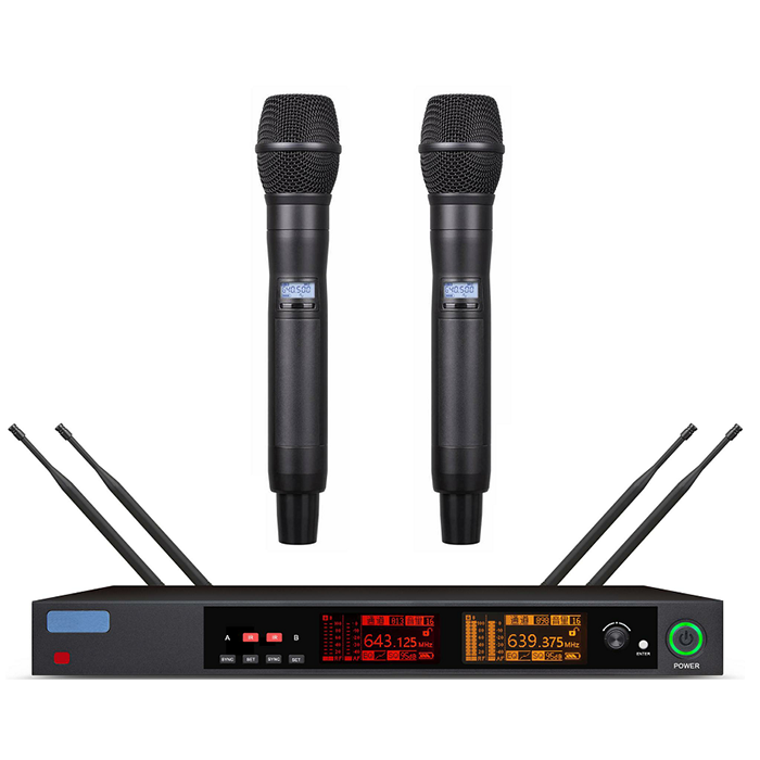 BC-8126  無(wú)線一拖二真分集手持