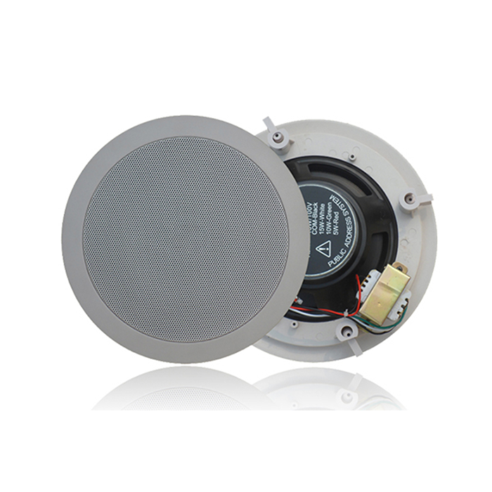 ZY610CF  6寸10W定阻吸頂副箱，開(kāi)孔尺寸Ф166mm*76mm