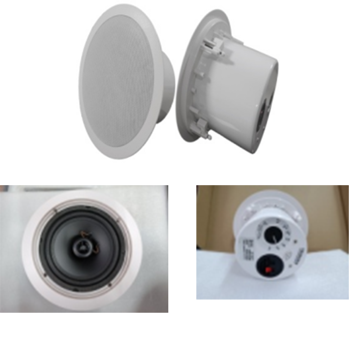 ZY325T  寸30W同軸高音帶后罩天花喇叭