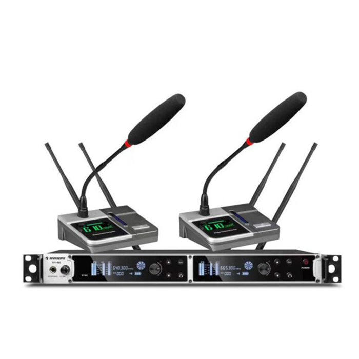 SYJ-460  一拖二無(wú)線鵝頸會(huì)議話筒  